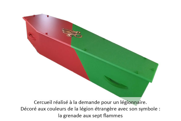 cercueil motif légion étrangère