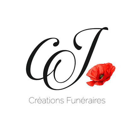 logo cj créations funéraires coquelicot